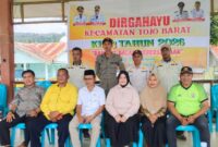 Wabup Touna, Hj. Surya saat menghadiri pembukaan Lomba dalam Rangka Menyongsong Hari Ulang Tahun ke-23 Kecamatan Tojo Barat Tahun 2026. Dok: Ist