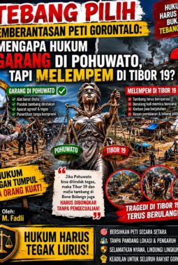 Tebang Pilih Pemberantasan PETI Gorontalo: Mengapa Hukum Garang di Pohuwato, tapi Melempem di Tibor 19?
